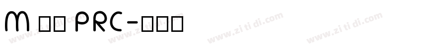 M 盈黑 PRC字体转换